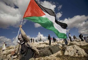 man-waving-Palestinian-flag